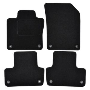 Tapis De Sol Velours Noir Pour Volvo XC60 (depuis 2017) - Set De 4 Pièces - Neuf