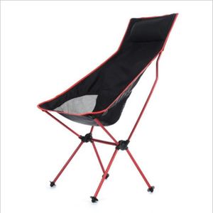 CHAISE DE CAMPING Rouge - Chaise pliante de camping portable, Chaise
