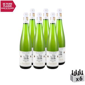 VIN BLANC Alsace Pinot Gris Blanc 2012 - Lot de 6x75cl - Dom