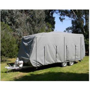 BÂCHE DE PROTECTION Housse pour caravane PVC 160 grs/m² 600x230x200 cm