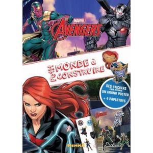 LIVRE LOISIRS CRÉATIFS Marvel Avengers Black widow et Iron man. Avec des 