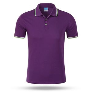 POLO Polo Homme uni en revers Tee shirt Homme 100%coton manches courtes - Violet