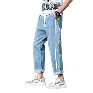 JEANS Jeans Homme Coton Pantalon En Denim Stretch Longues Masculin Classique Trouser Classique Bleu
