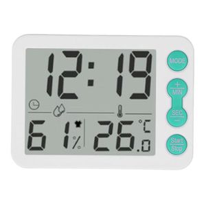 MESURE THERMIQUE CHG Thermomètre Hygromètre Intérieur, Digital Horloge numérique portable Blanc VGEBY