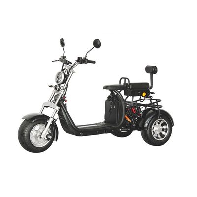 Tricycle Adulte Musculaire 24" Noir - 5 Vitesses - Panier Inclus - Poids Max 100kg - Neuf