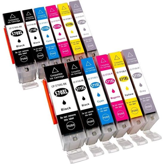 Lot De 12 Cartouches D'encre XL Compatibles Epson T1285 / T01285 / 1285 - Cyan - Neuf