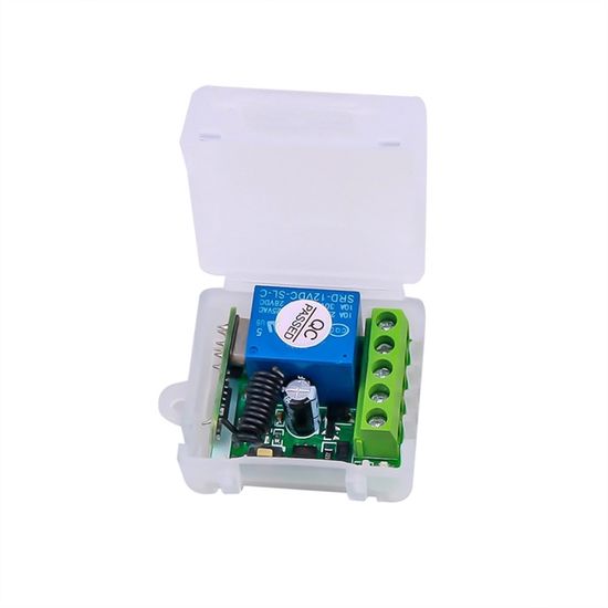 Rf Module Relais DC 12V 1CH RF Relais RéCepteur 433MHz Universel Sans Fil TéLéCommande ...