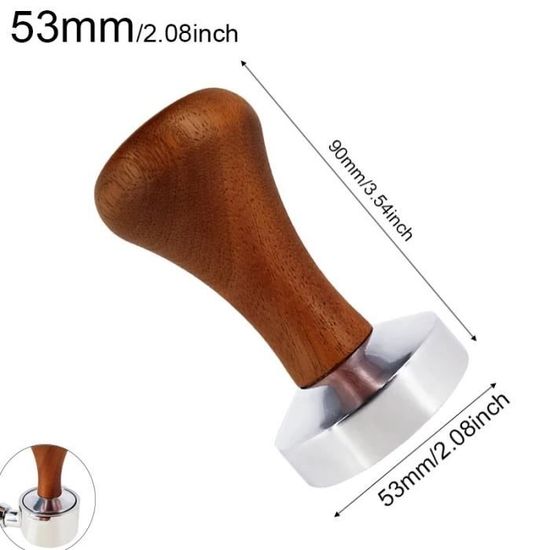 Taper de café calibrado con resorte para áquina de café expreso Taper de café calibrado con resorte para áquina de café expreso