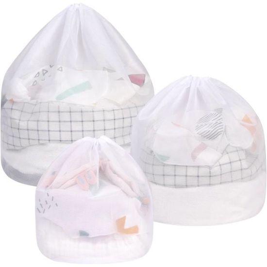 Sacs Filets Réutilisables - Lot De 8 (30x35 Cm) - Pour Fruits, Légumes, Jouets - Cordon Vert