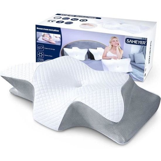 Oreillers à Mémoire de Forme, Oreiller Ergonomique Forme Orthopédique Oreillers à Mémoire de Forme, Oreiller Ergonomique Forme Orthopédique
