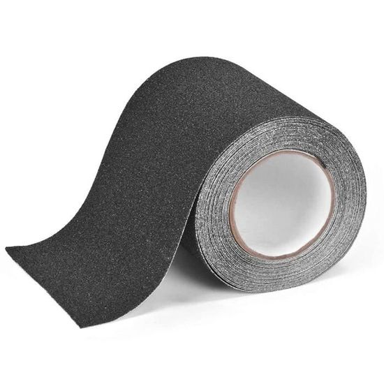 Bande Antidérapante Adhésive QWORK 10cm X 10m - Translucide, PVC, Pour Sols Glissants (bois, Carrelage, Marbre)