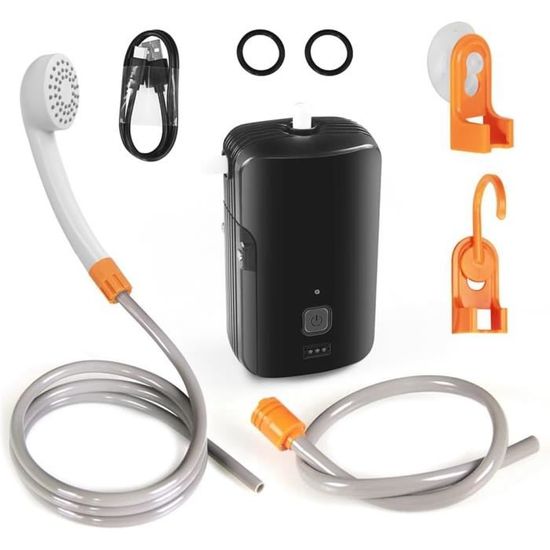 Portable Camping Douche Ensemble avec Rechargeable Cote dIvoire
