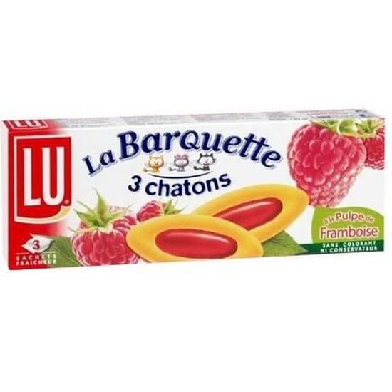 Lu Barquette 3 Chatons Framboise 4 X 1 Gr Cdiscount Au Quotidien