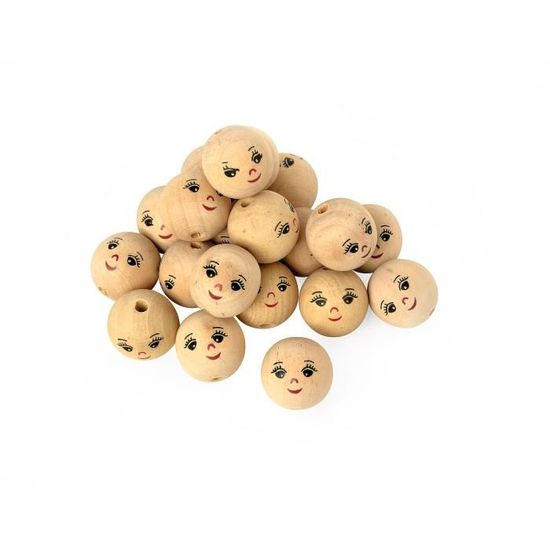 Lot De 50 Boutons En Bois Avec Motif Fleur Percée - Diamètre 30 Mm - Pour Couture, Vêtements, Artisanat