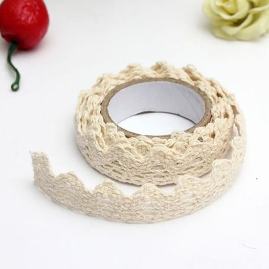 Rouleau Ruban Dentelle Décoratif Adhésif Autocollant Masking Tape Washi