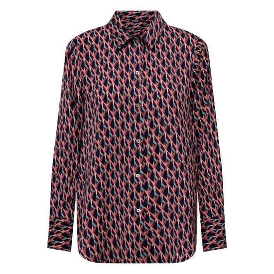 Chemisier Femme Manches Longues T. 44/46 - Couleurs D'automne, Viscose