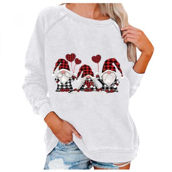 Pull De Noël Amusant Pour Homme, Col Rond, Sweat à Capuche