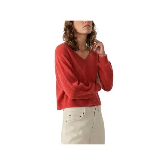 Cardigan Femme Ample – Manches Longues, Col V, Boutons – Coton Doux – Printemps/automne – Tailles Grandes Disponibles