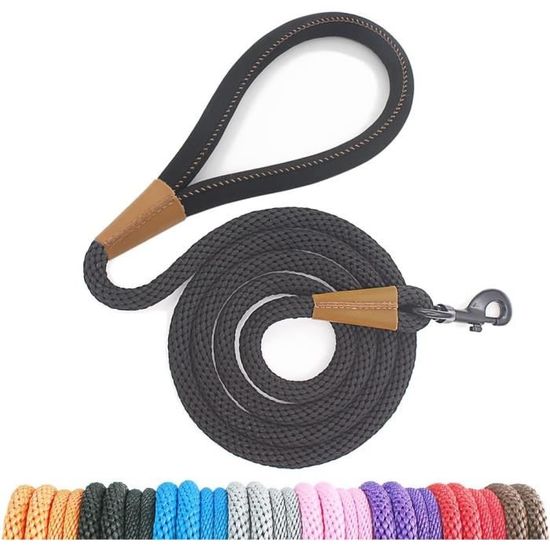 Laisse pour chien corde - Noir main image 1