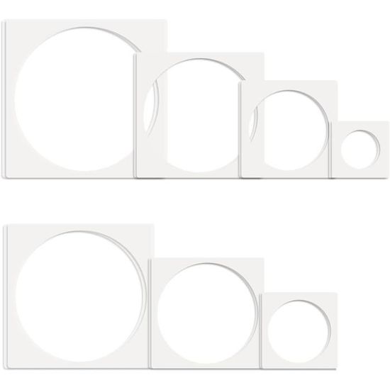 14 Pochoirs Cercles Réutilisables - Pour Peinture Murale Et Déco | Tailles Variables En PET