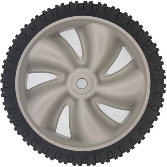 Oniissy Roue de tondeuse à gazon, mouvement facile et sans effort, diamètre de 19,5 cm, roue en acier pour tondeuse à gazon, pneu en polyuréthane solide, pour tondeuse