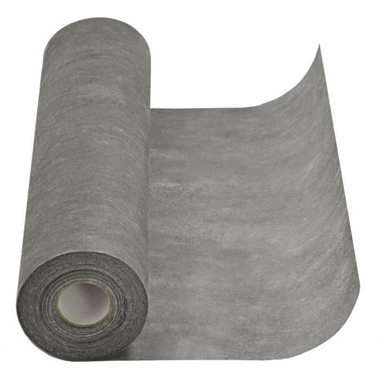 Chemin de table gris à rayures en coton et lin - 30 x 140 cm - Décoration de table de cuisine - Décorations de Noël