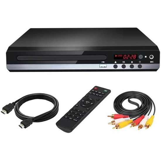 Mini Lecteur Dvd Pour Smart Tv, Full Hd 1080p, Avec Câble Compatible Hdmi,  Télécommande, Entrée Usb - Dvd, Vcd - AliExpress