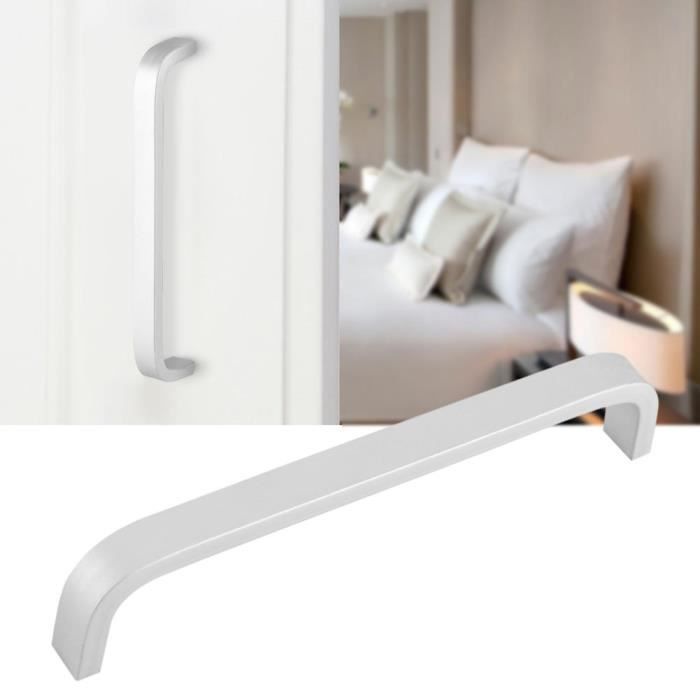 METALLIXITY Lot De 4 Poignées De Tiroir En Alliage D'aluminium Avec Vis – Pour Meubles, Commodes, Placards – Transparent 136 Mm