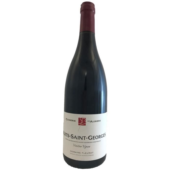 Nuits Saint George Vieilles Vignes 2017 Domaine Fleurot - 75 cl - Vin Rouge AOP de Bourgogne - Cépage Pinot Noir