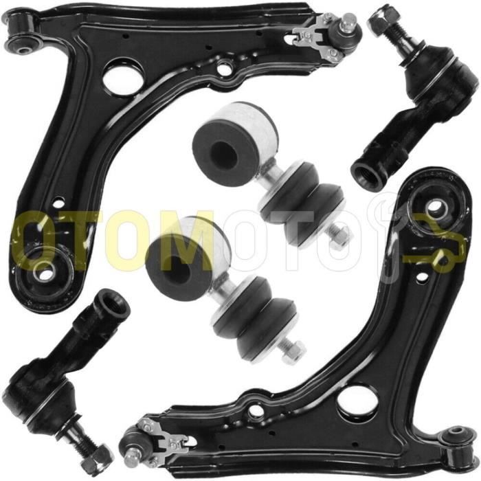 Kit bras de suspension avant compatible VW GOLF 3 III VENTO triangle, rotule, biellette 8 pièces