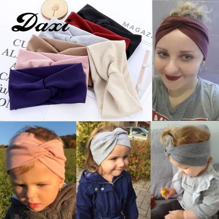 17IF serre tete femme bandeau fille hair accessories headbands for women elastiques cheveux ban - Modèle: IFH01134-7 - MIZBFSB03410