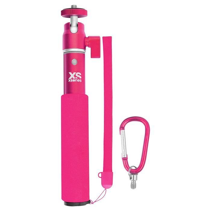 Xsories - Perche Selfie Stick extensible Monopod téléscopique U-SHOT - Rose