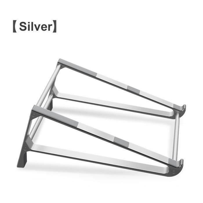 Support tablette,Support Vertical d'ordinateur portable d'alliage d'aluminium support de tablette de bureau support - Type Silver