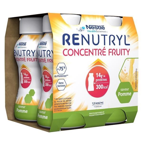 Renutryl Concentré Fruity Pomme 4 x 200ml