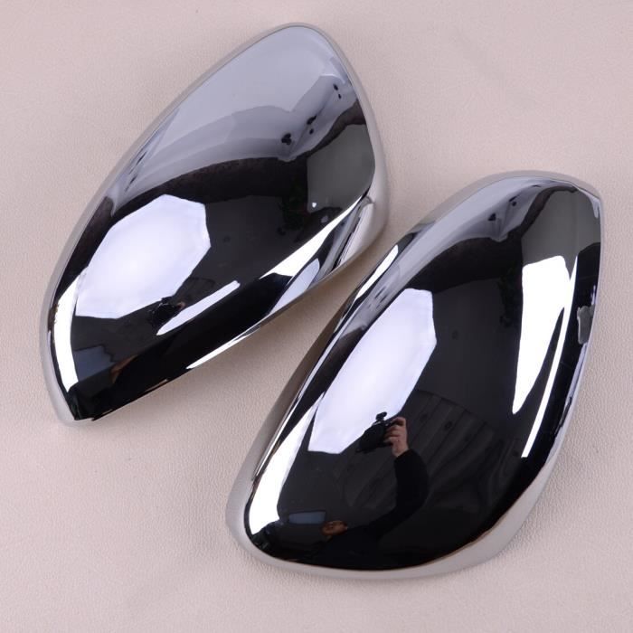 ABS argent 2 pièces Chrome plaqué rétroviseur latéral garniture garniture pour Peugeot 2008 208 2013 2014 2015 2016 2017*YI20333