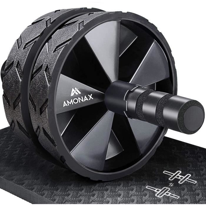 Amonax Roue Abdominale Convertible, Ab Roller Wheel, Roulette Abdominaux Exercice pour Abdominaux, Roue de Fitness pour Musculation