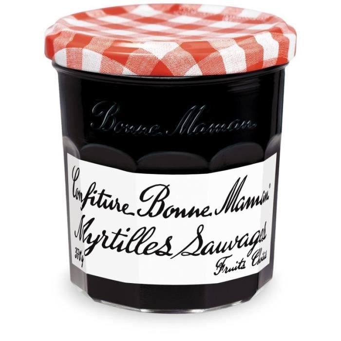 BONNE MAMAN - Confiture De Myrtilles Sauvages 370G - Lot De 4