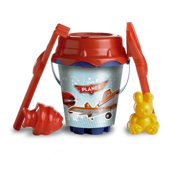 Seau de plage + accessoires Planes
