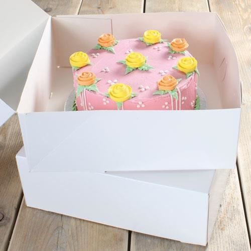 Boites à gâteaux blanches X2