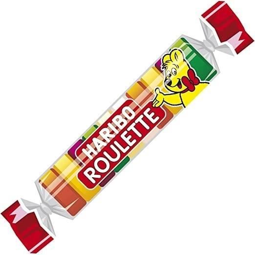 HARIBO Bonbon Roulette Fruits boîte de 45 rouleaux