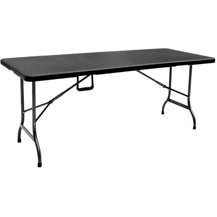 Grande Table pliante de pique nique 180cm noire