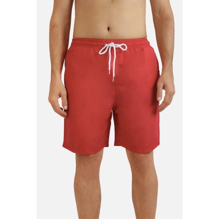 Short de bain Homme Rouge