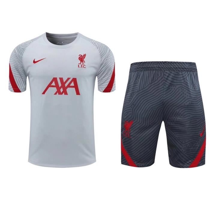 Maillot Liverpool Football Training Hauts + Short Adulte Kit 20/21.