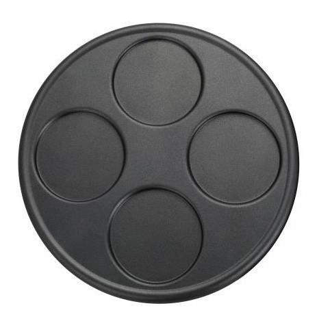 Plaque en fonte d’aluminium pour quatre mini-crêpes de 11cm – Crepière électrique Crepe Time