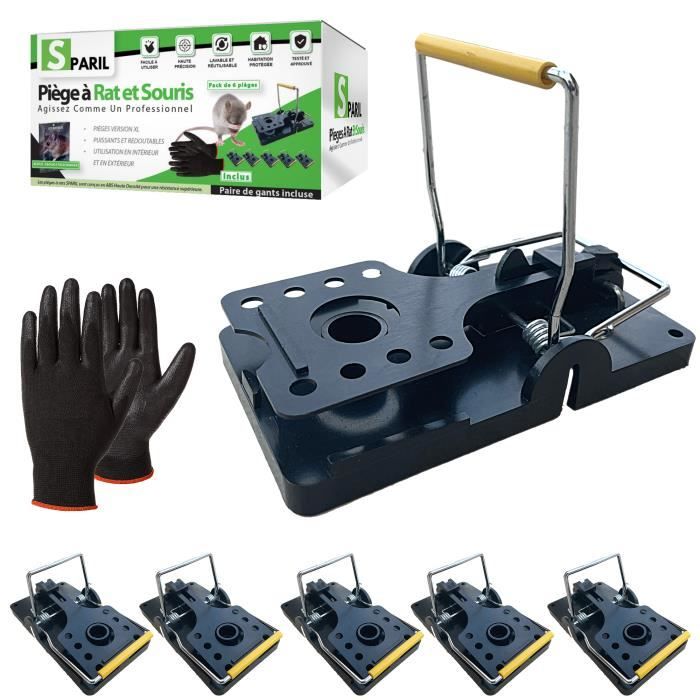 Piege A Rat XXL et Grande Souris. Tapette Réutilisable et Ressort Puissant. Luttez comme Un Professionnel pour éradiquer le Nuisible