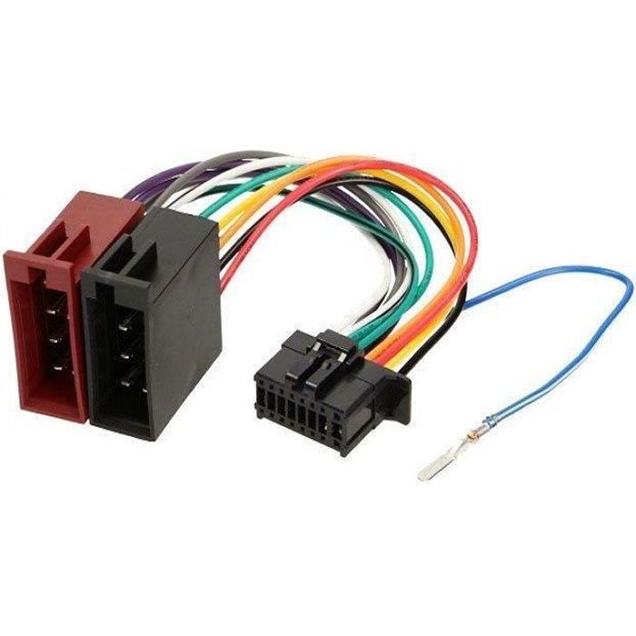 Cable adaptateur ISO autoradio Pioneer DEH-X5600BT DEH-X5600HD DEH-X5700BT DEH-X5800BT