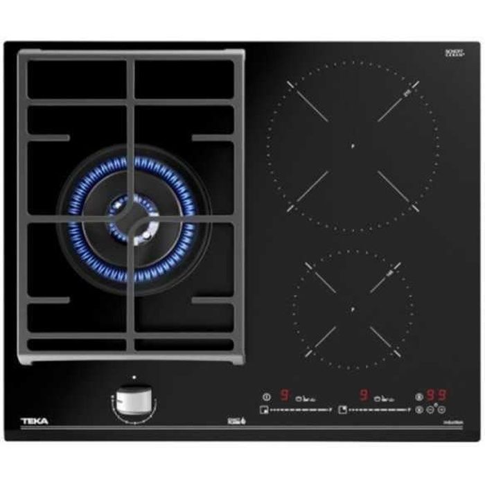 Plaque Mixte Teka 112570112 60 cm Noir (3 Feux à gaz)