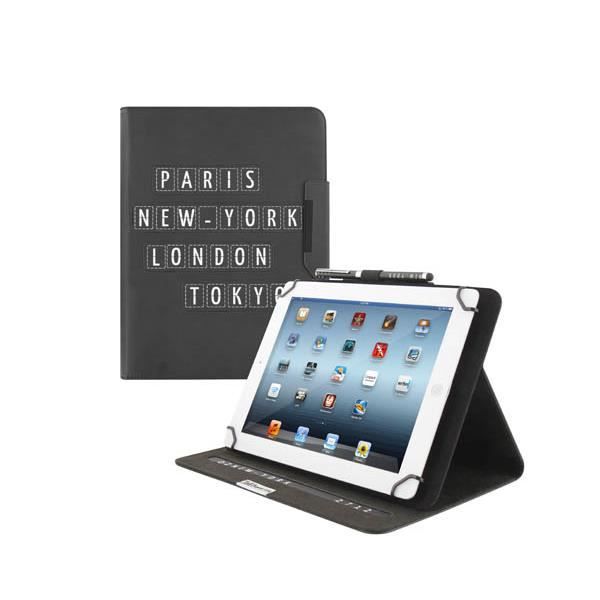 T'NB Bundle Etui folio universel pour tablette 10- + Stylet - Design Travel