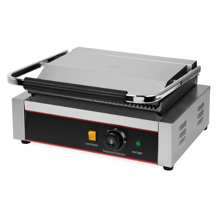 Vertes 2200W Grill de Contact (300 °C Température maximale, Rainure sur les deux Côtés, Collecteur de graisse, Pieds en caoutchouc)