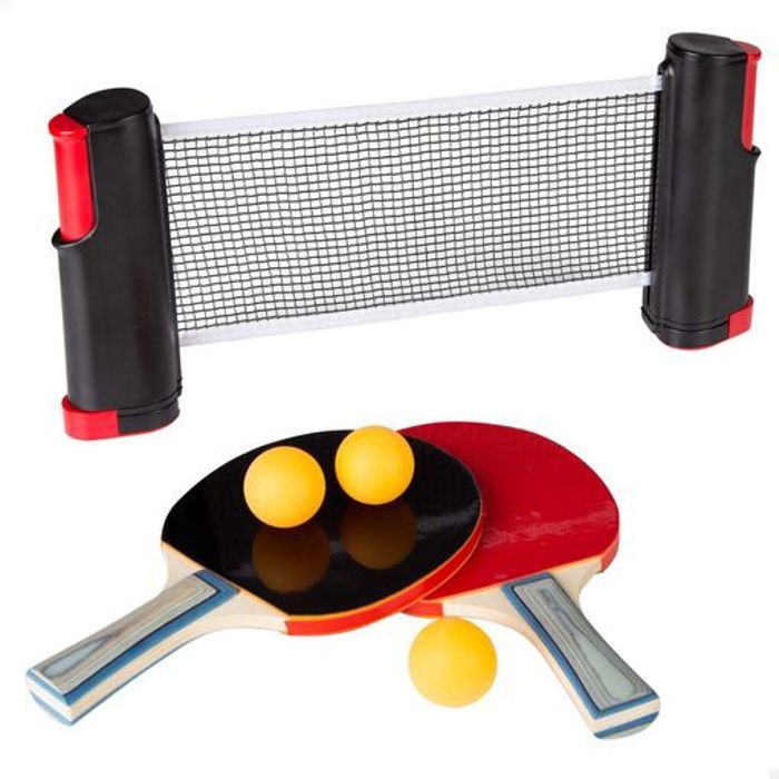 Set de ping-pong - COLOR BABY - raquettes et filet rétractable - pour enfants à partir de 8 ans